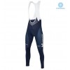 Tenue Cycliste Manches Longues et Collant à Bretelles 2018 Movistar Team Hiver Thermal Fleece N001